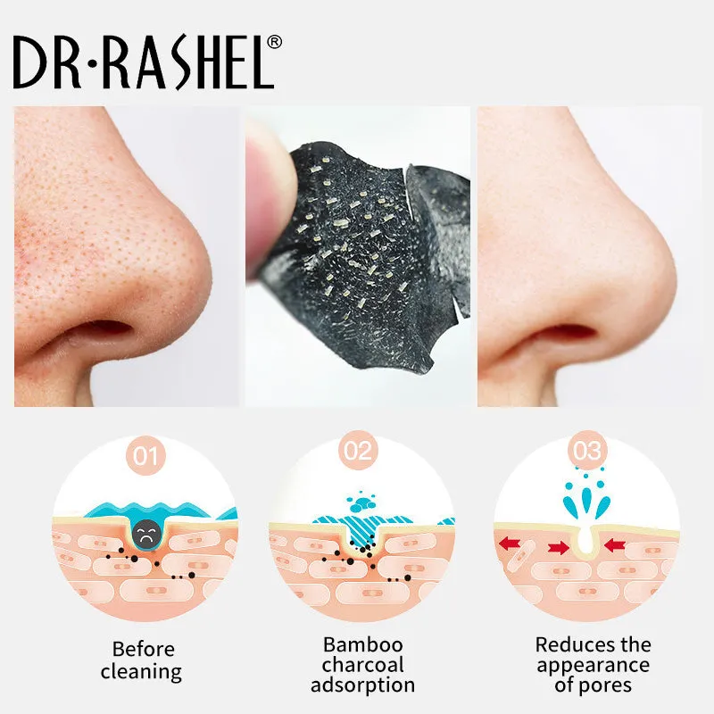 Dr.Rashel 6 Strip Black Charcoal Deep Cleansing Nose Strips DRL- 1702