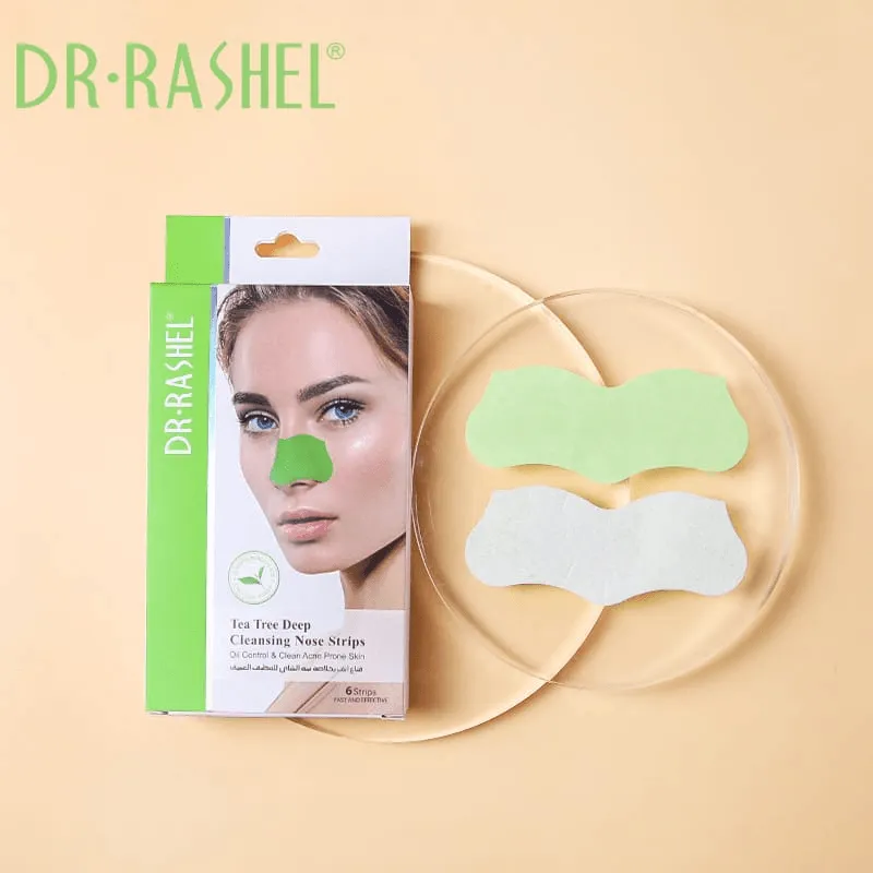 Dr.Rashel Tea Tree Deep Cleansing Nose Strips - 6 Pcs