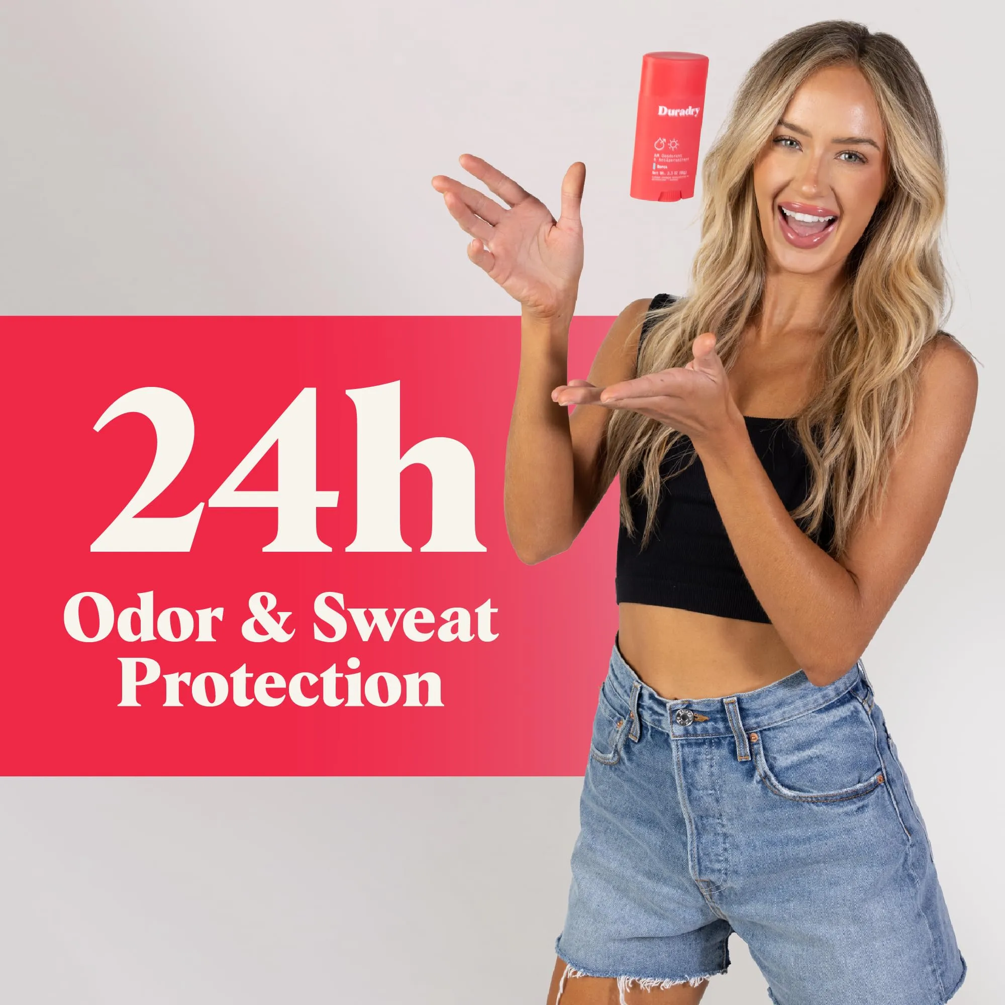 Duradry AM Deodorant & Antiperspirant - Prescription Strength Deodorant for Hyperhidrosis, Antiperspirant for Women & Men, Armpit Sweat Protection, Silicone-free - Barca, 2.3 Oz (Pack of 3)