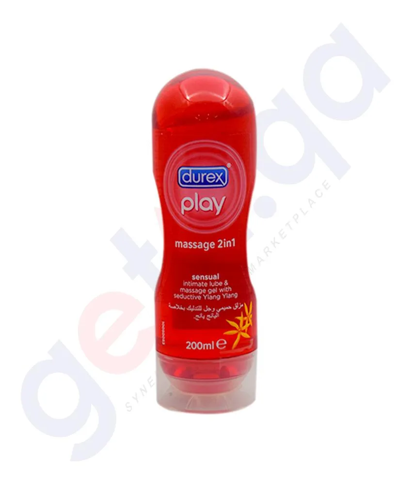 DUREX PLAY SENSUAL INTIMATE LUBE & MASSAGE GEL 200ML