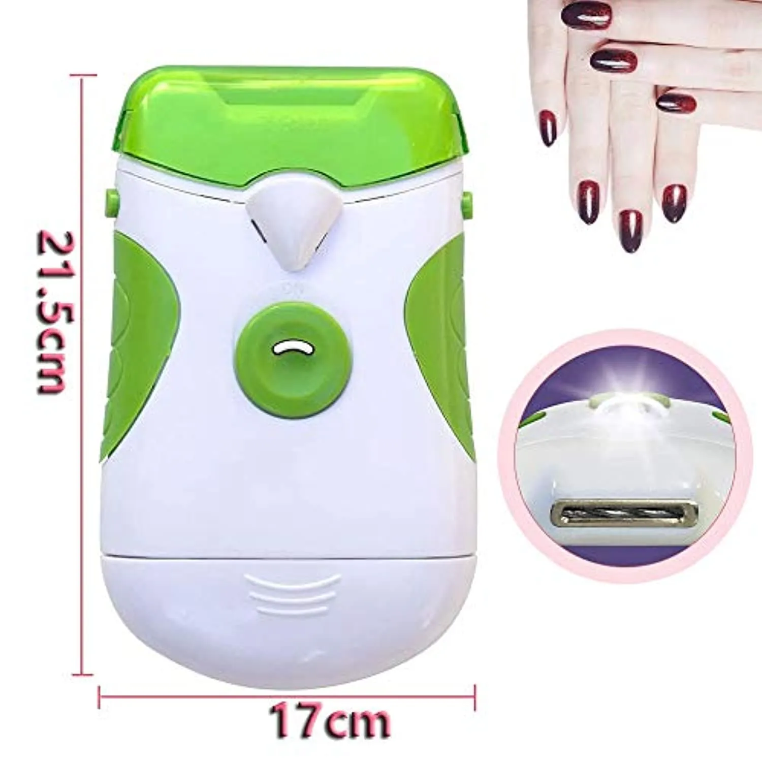 Dysel Electric Nail Cutter and Filer, Electric Nail Clippers for Elderly Thick Nail Toenails, Adults Electronic Manicure Pedicure Tool Effective Effortless Portable 2 in 1 for Home Salon2pcs