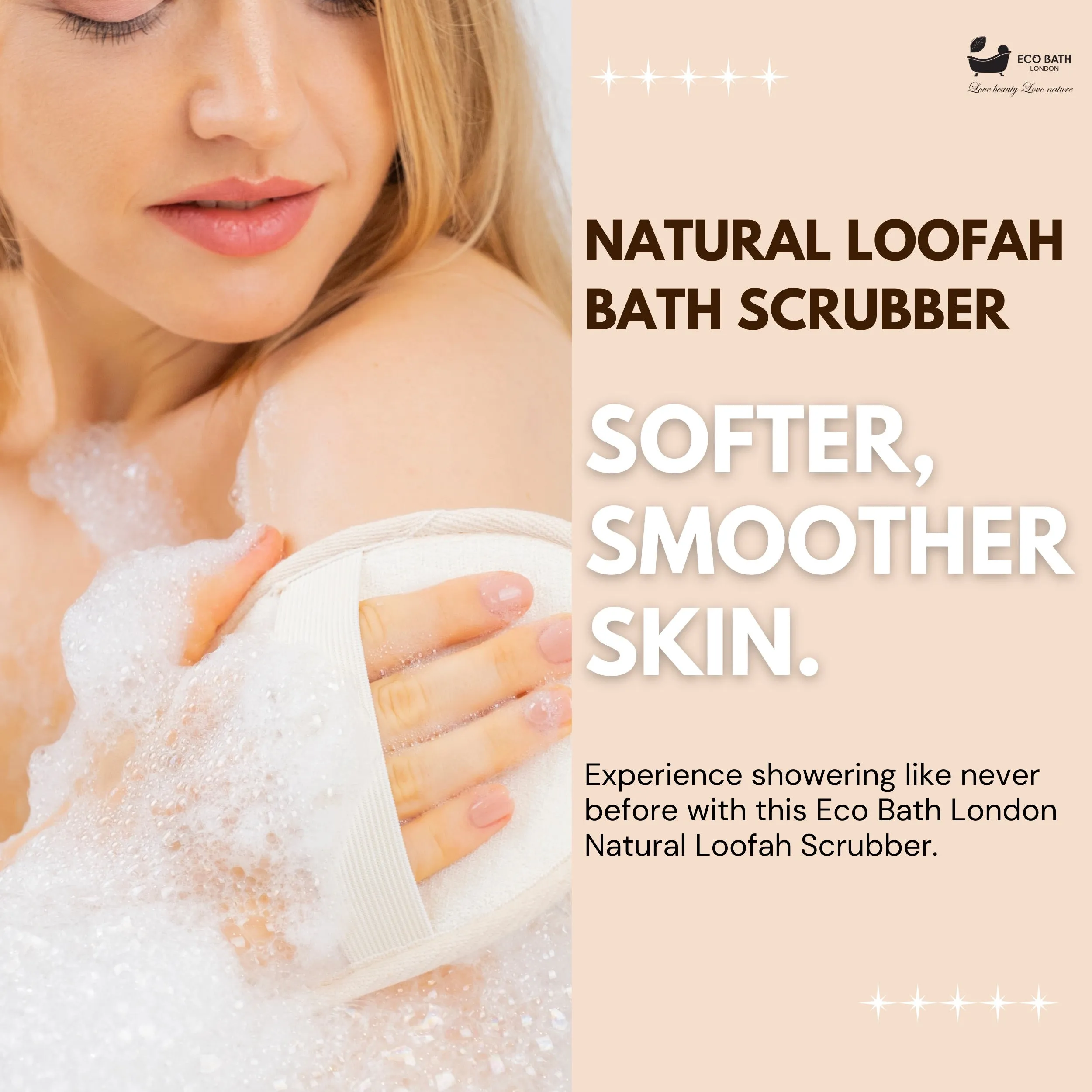 Eco Bath Natural Loofah Bath Scrubber