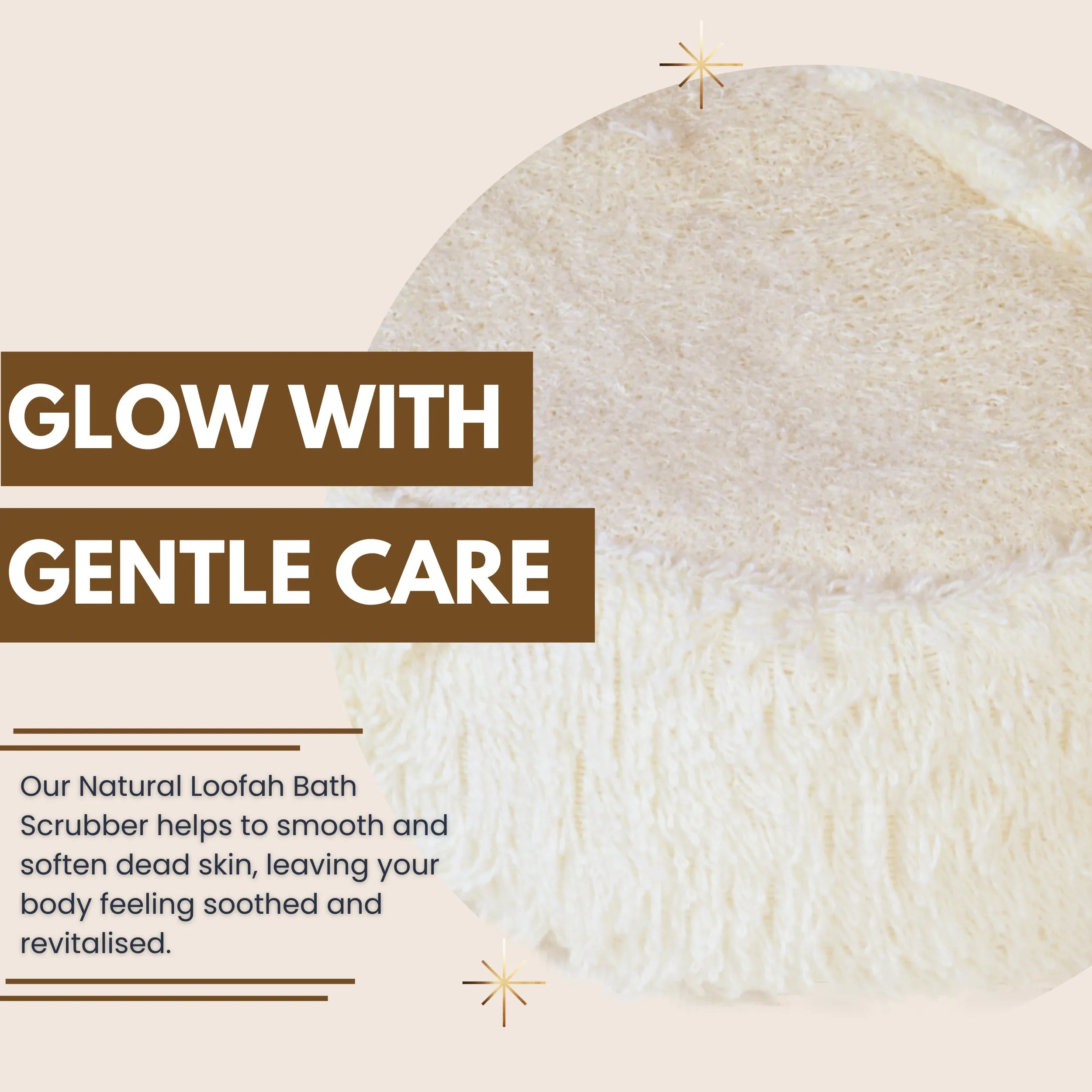 Eco Bath Natural Loofah Bath Scrubber