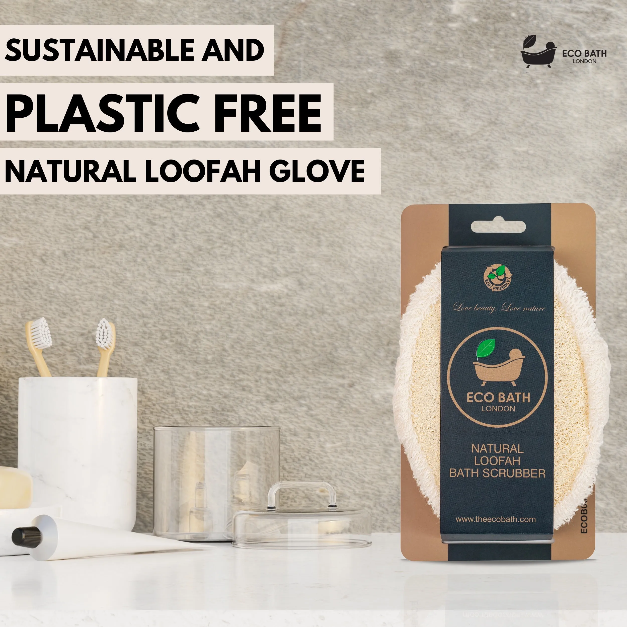 Eco Bath Natural Loofah Bath Scrubber