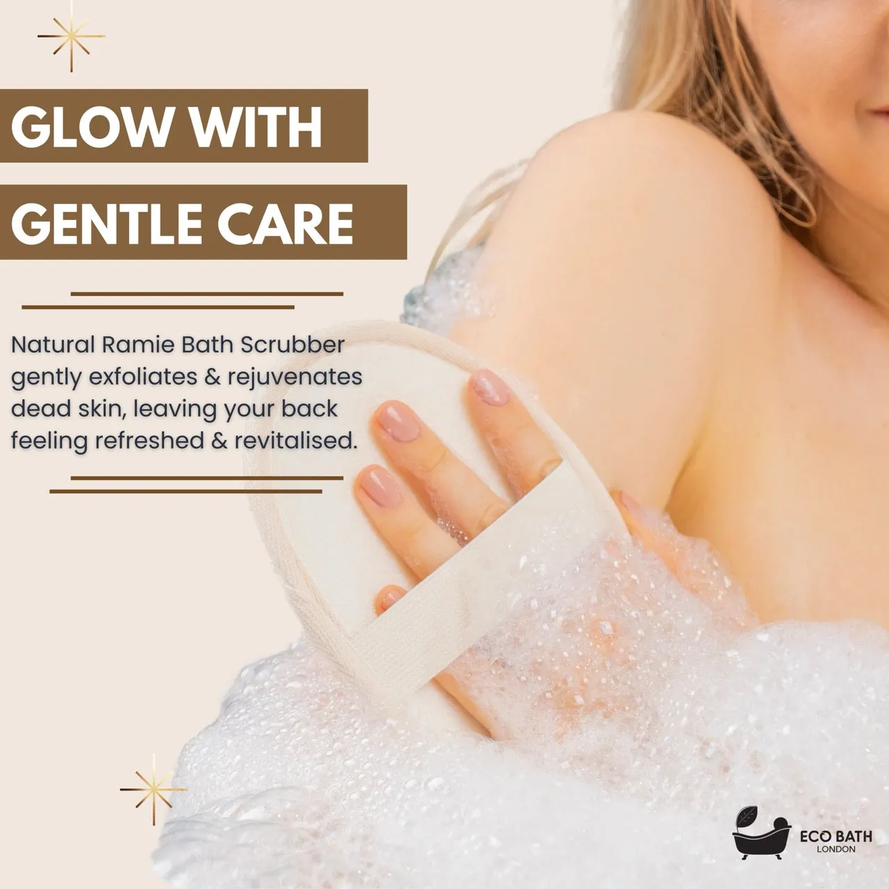 Eco Bath Natural Ramie Bath Scrubber