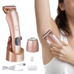 Electric Body Shaver for Women Rechargeable Razor with Detachable Head for Leg Bikini Arm