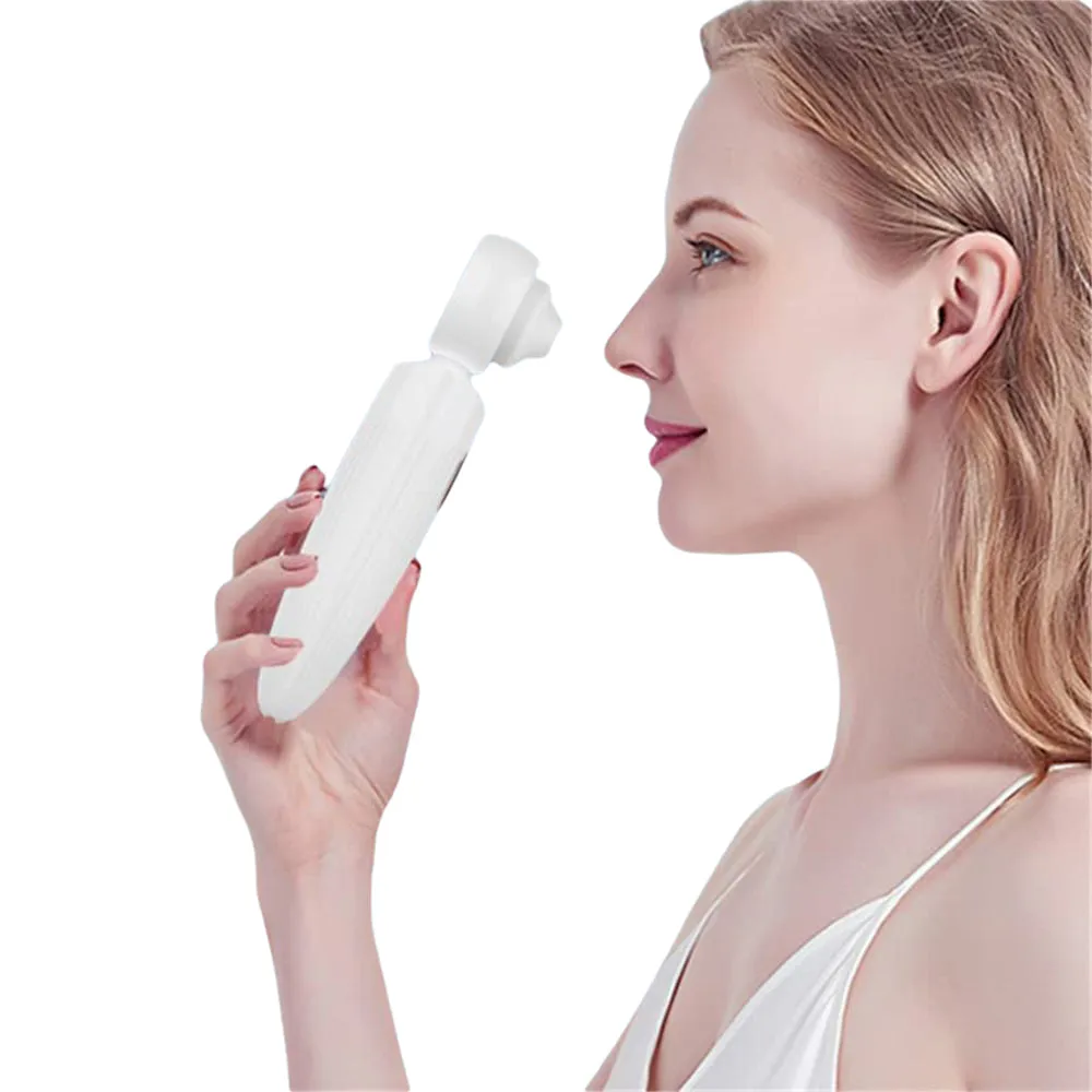 Electric Facial Skin Care Pore Blackhead Cleaner Remover Vacuum Acne Cleanser White