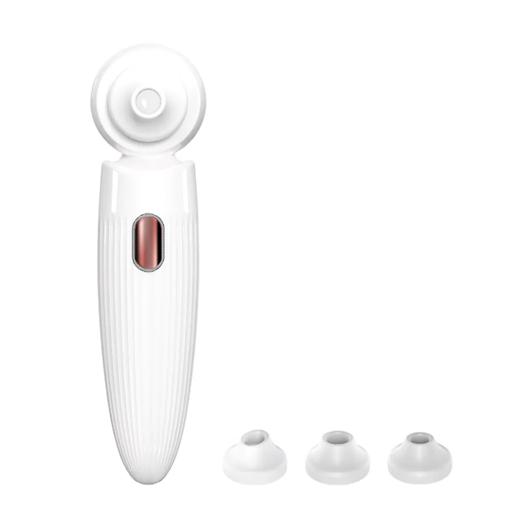 Electric Facial Skin Care Pore Blackhead Cleaner Remover Vacuum Acne Cleanser White