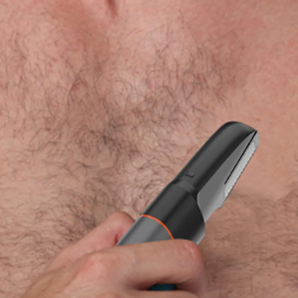 Electric Hair Clippers Kit Cordless Hair Trimmer for Body Facial Silver and Black,