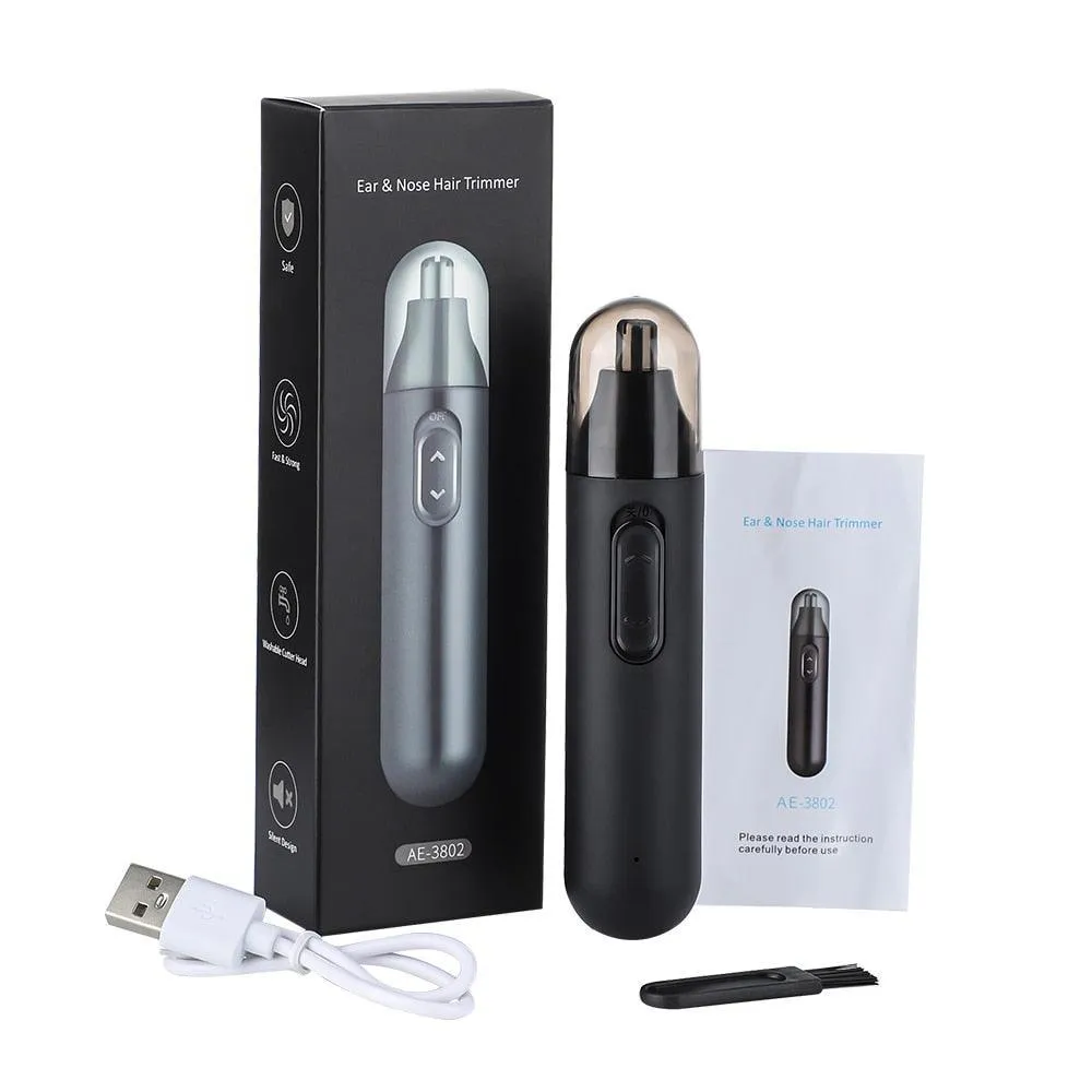 Electric Nose Hair Trimmer Implement Shaver Clipper Unisex Ear Neck