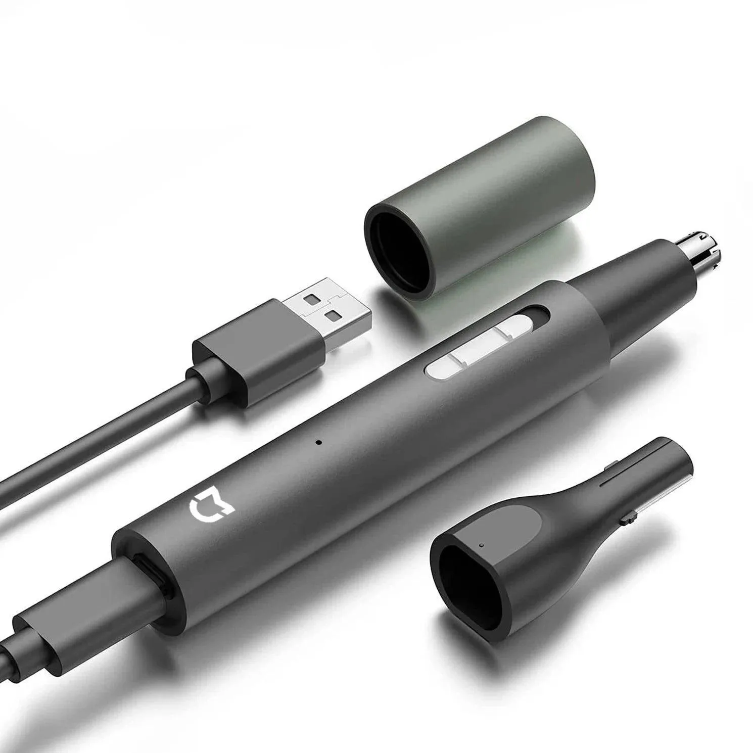 Electric Nose Hair Trimmer, USB Rechargeable, Wet & Dry Use, Quiet Operation, Perfect for Nose, Ears, and Eyebrows