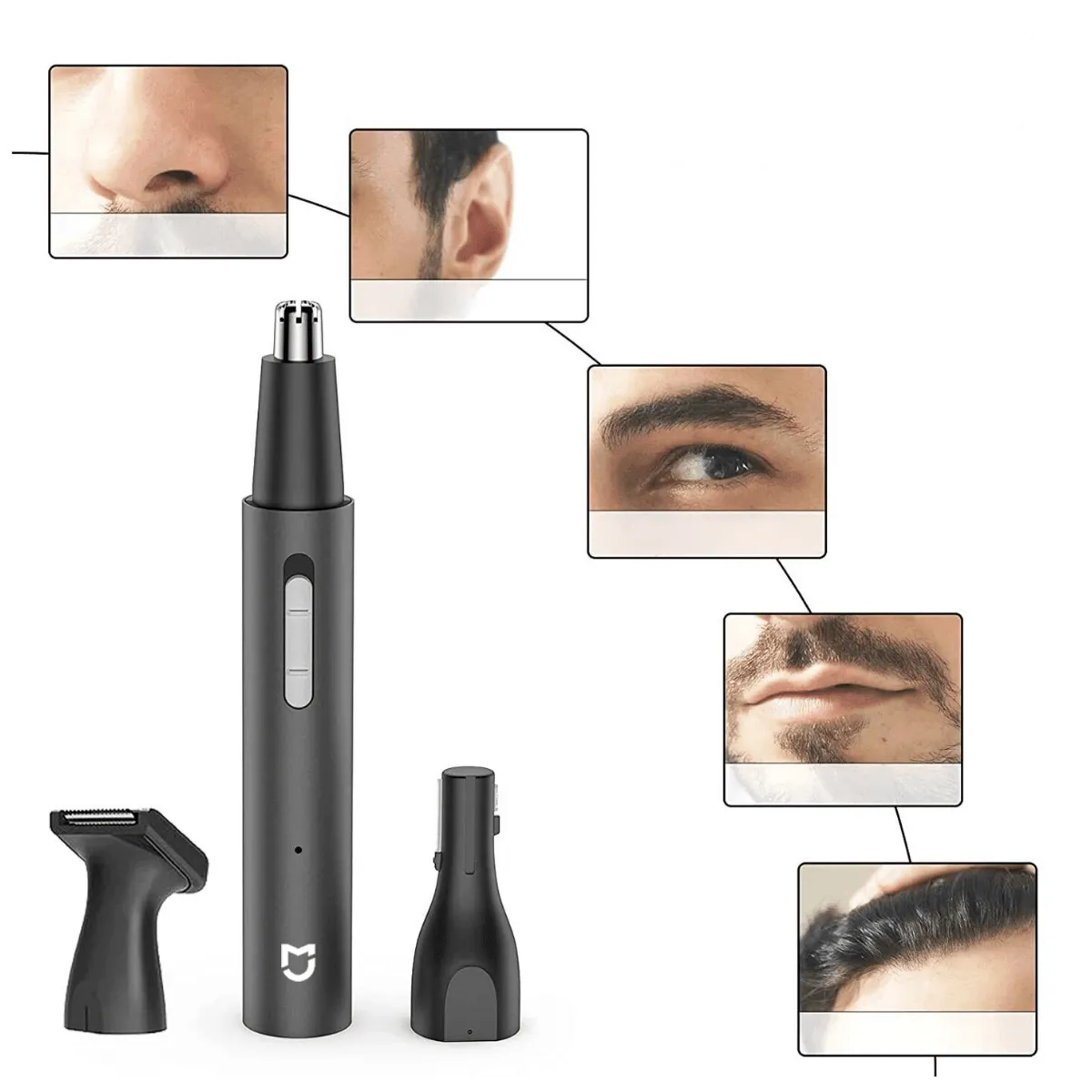Electric Nose Hair Trimmer, USB Rechargeable, Wet & Dry Use, Quiet Operation, Perfect for Nose, Ears, and Eyebrows