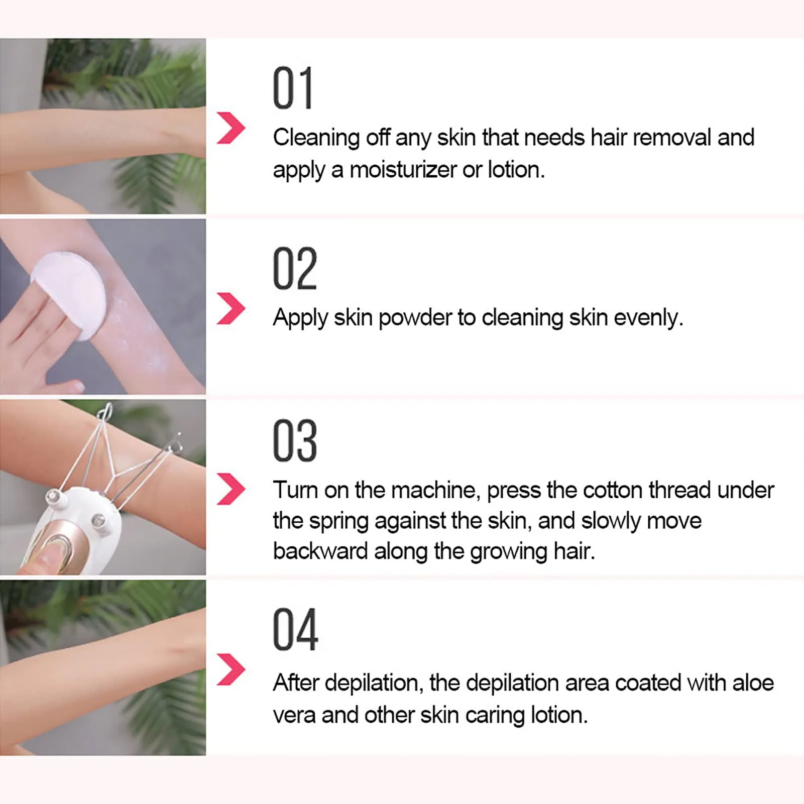 Electric Threading Epilator Face Threading Epilator Body Threading Epilator Body Threading Epilator Electric Facial Hair Remover Electric Hair Remover Threading Pull Device[Gold]