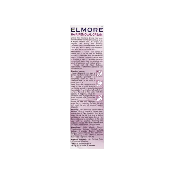 Elmore Hair Removal Cream Lavender Fragrance 50g