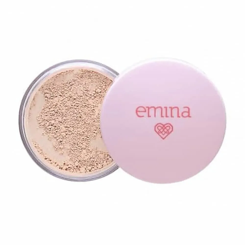 EMINA Bare With Me Mineral Loose Powder 01 Fair 8g - It is equipped with oil absorbing powder capable of absorbing oil so that the skin of the face is shine-free all day.