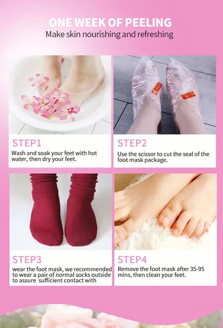 Exfoliating Foot Socks for Pedicure, Sosu Peeling Socks for Women's Foot Care - Beautifying Foot Mask