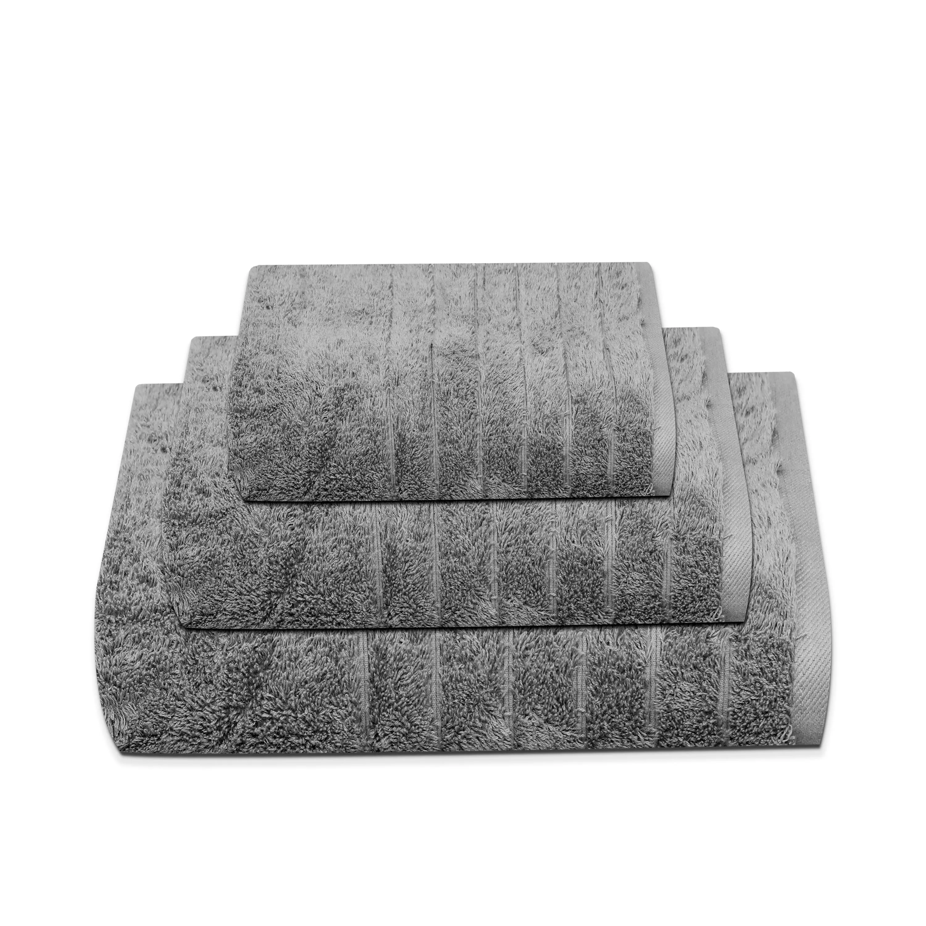 Extra Thick Hand Towels Grey 750 GSM 100% Cotton