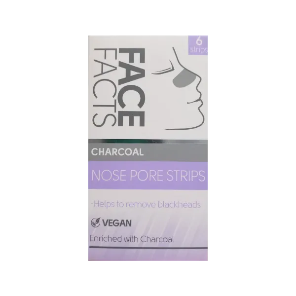 Face Facts Charcoal Nose Pore Strips 6Pcs