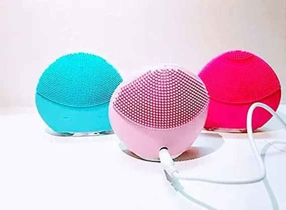 Facial Cleansing Brush (Rose Red)
