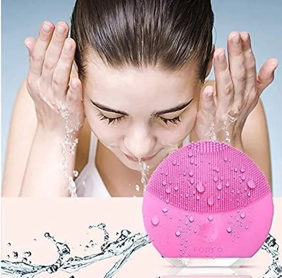 Facial Cleansing Brush (Rose Red)