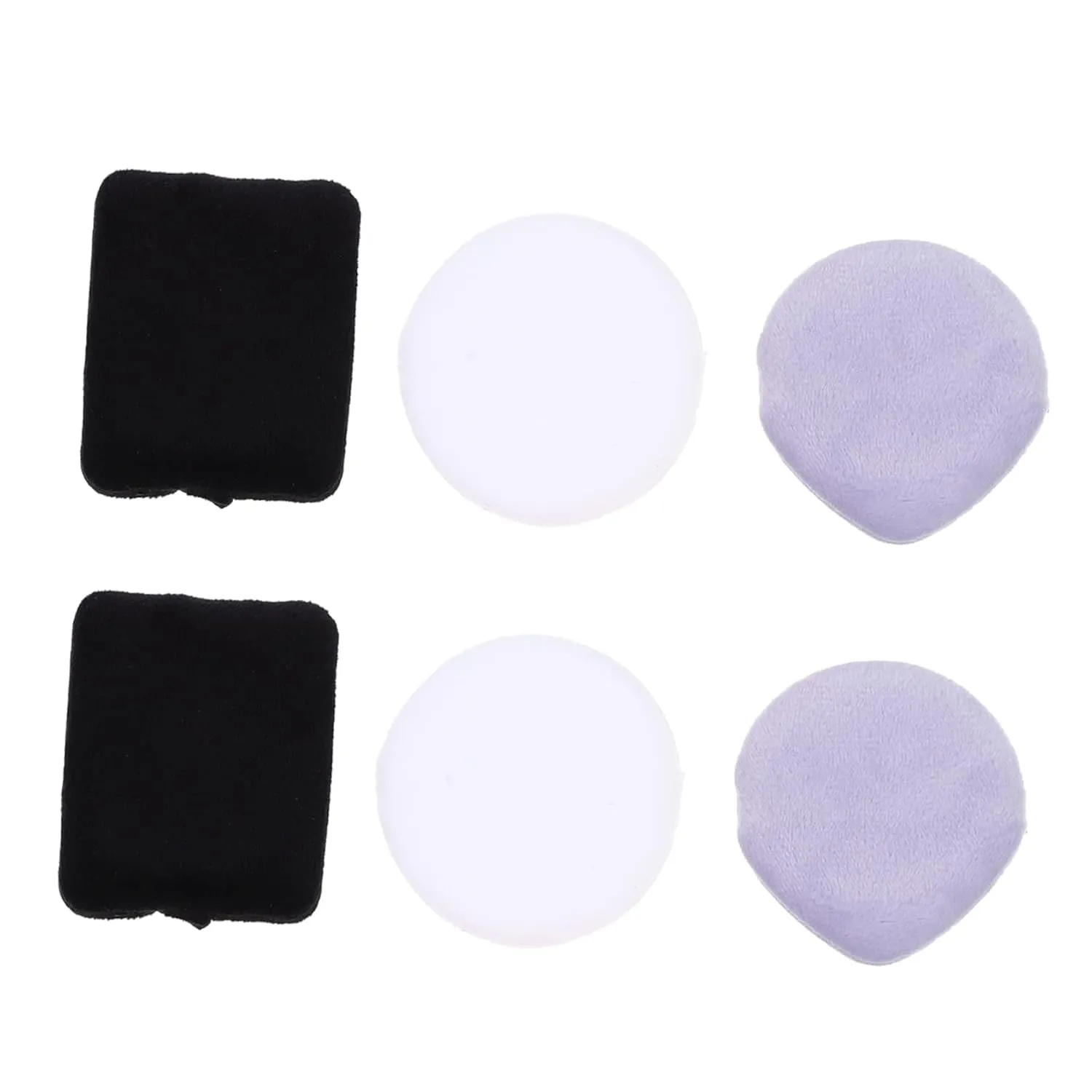 Facial Makeup 6 Pack of Powder Pads Breathable Design for Smooth Application