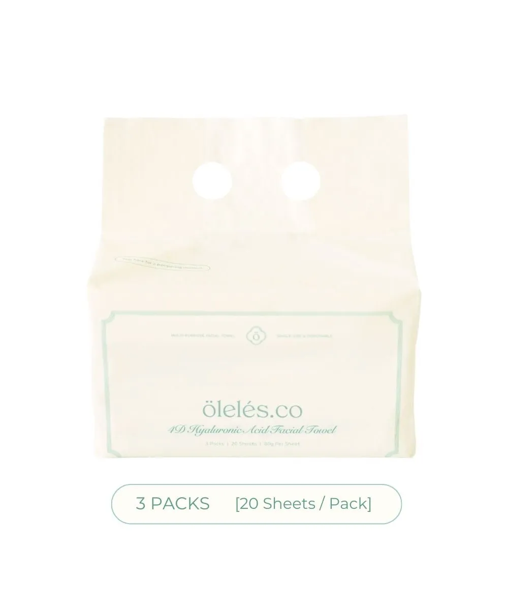 Facial Towel Travel Soft Pack [3 Packs]
