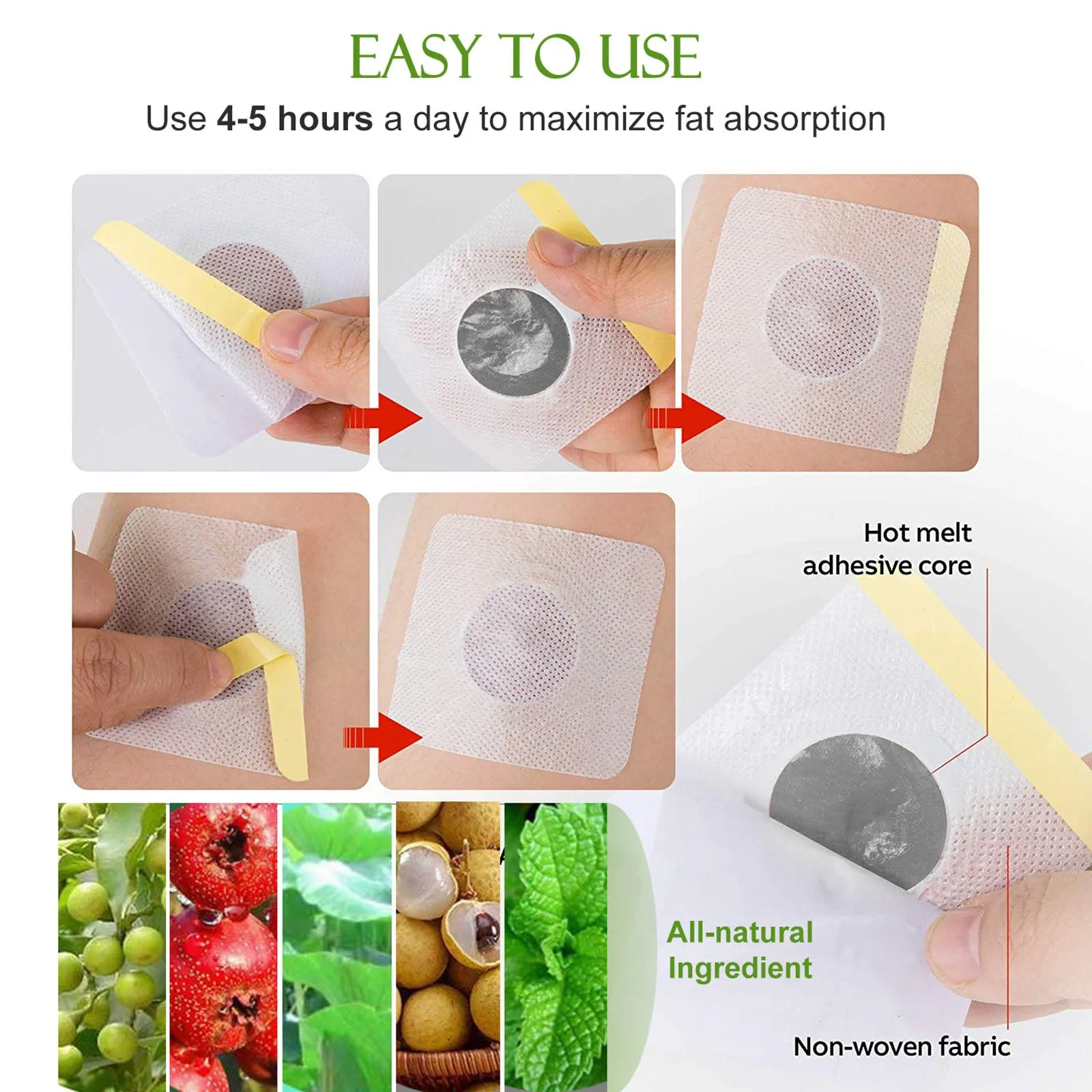 Fat Burning Weight Loss Patches Sticker Quick Slimming & Boost Energy
