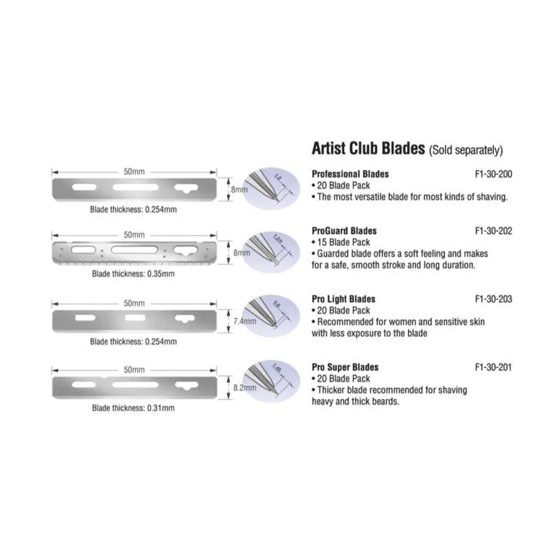 Feather Artist Club Professional Blades 20 Pack