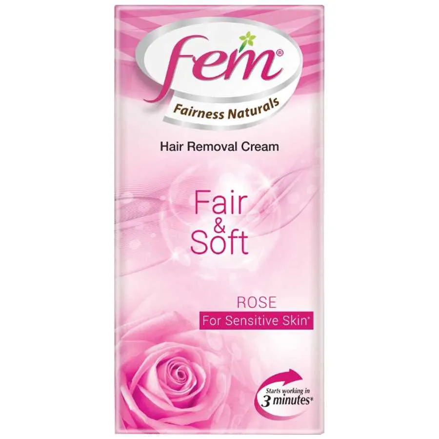Fem Hair Removal Cream Rose, For Sensitive Skin - 25gm