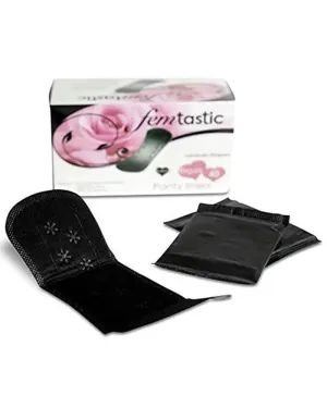 Femtastic Regular Black Panty Liners 40 Ct.