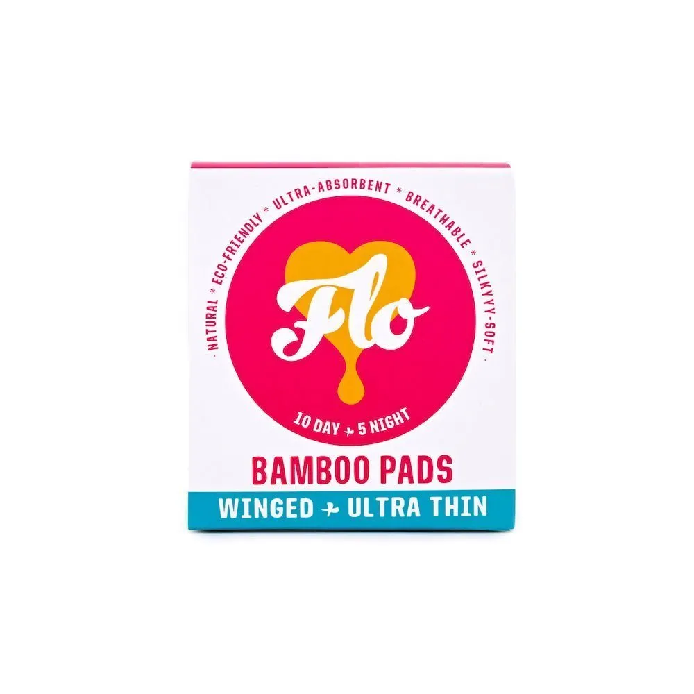 FLO Natural Bamboo Pads- Night Packs