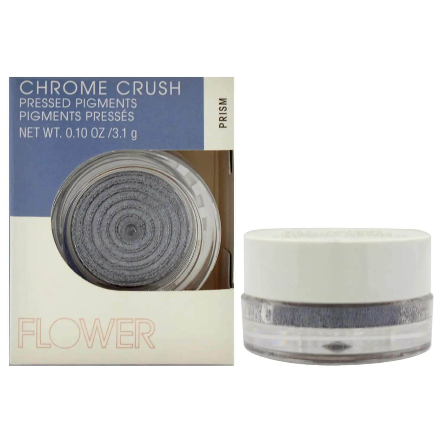 FLOWER BEAUTY By Drew Barrymore Chrome Crush Eyeshadow - Gel Powder   Buildable Formula - Shimmer   Glitter - Eyeshadow Topper (Prism)