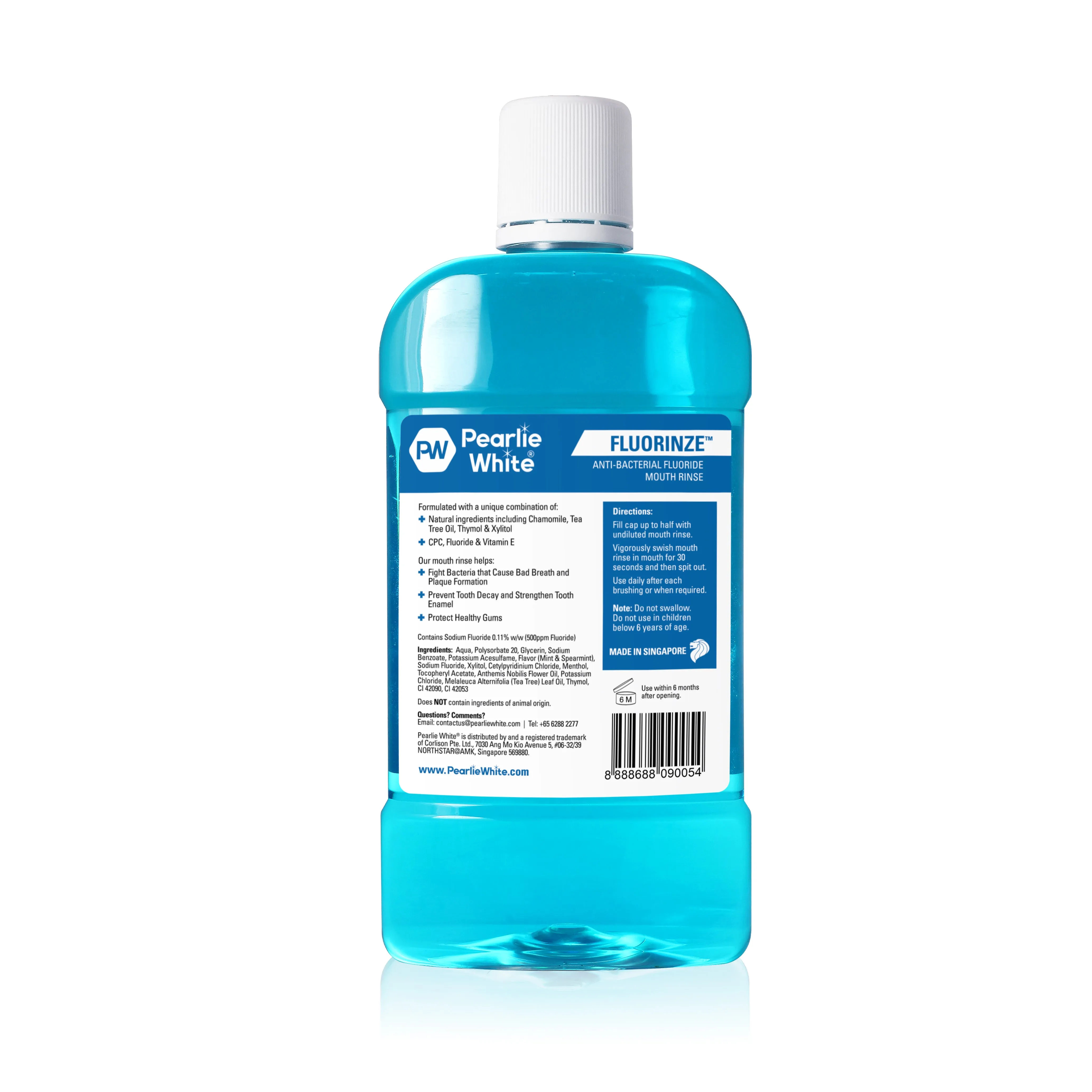 Fluorinze Anti-Bacterial Fluoride Mouth Rinse 750ml