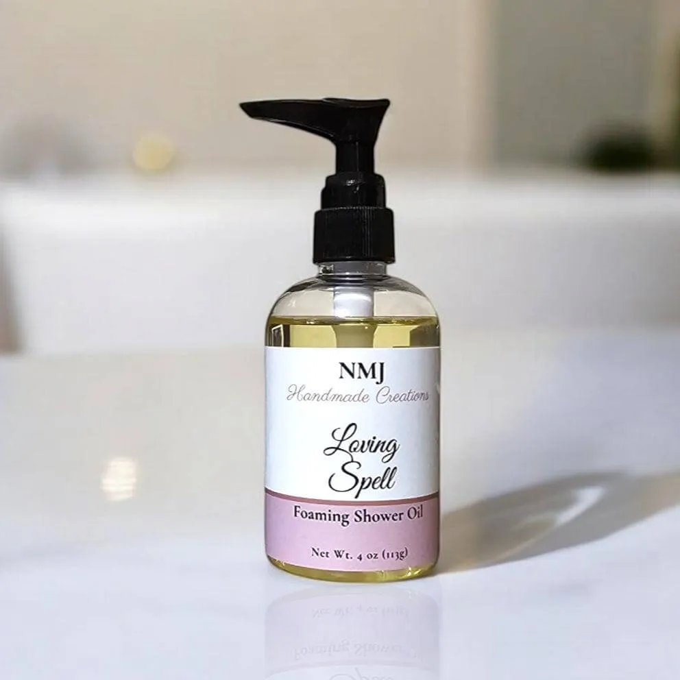 Foaming Shower & Bath Oil – Loving Spell Scent, 4 oz