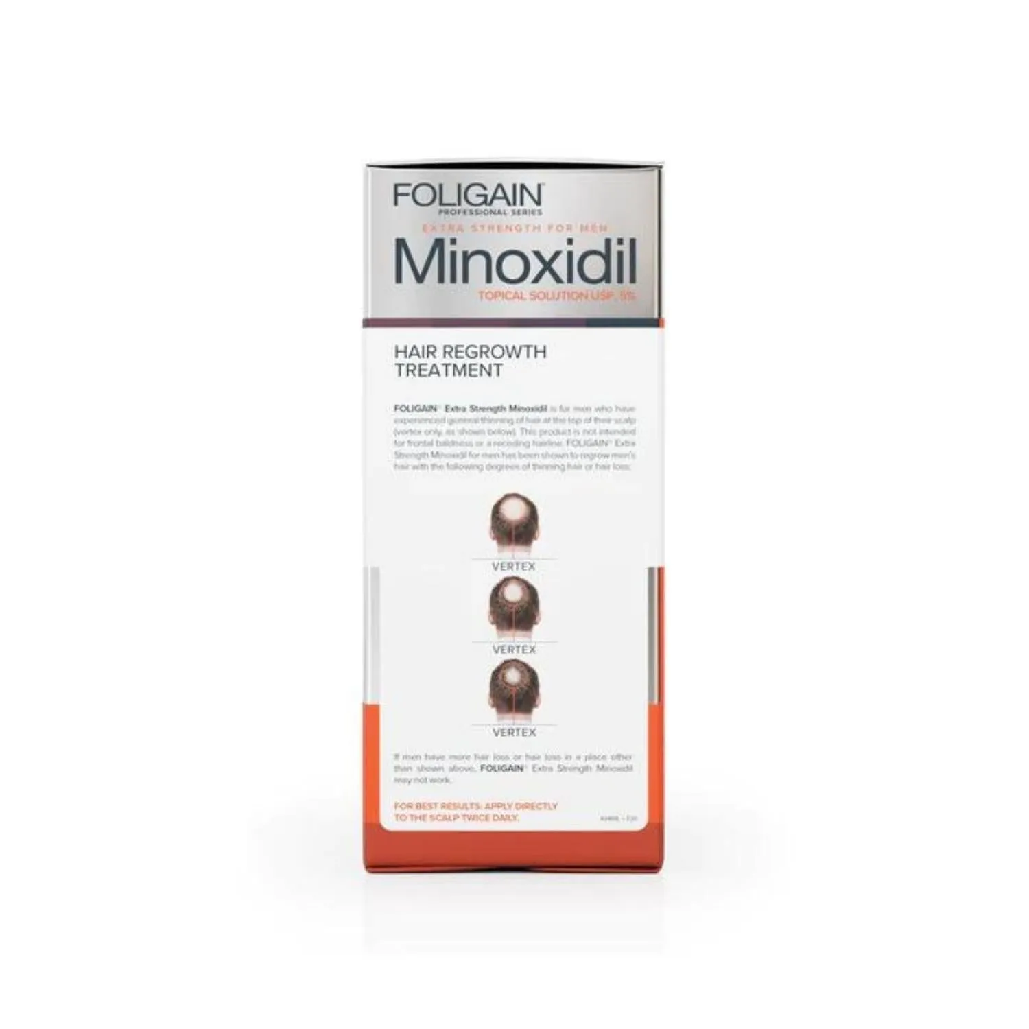 Foligain Minoxidil 5% Hair Regrowth Treatment for Men (3 x 59ml)