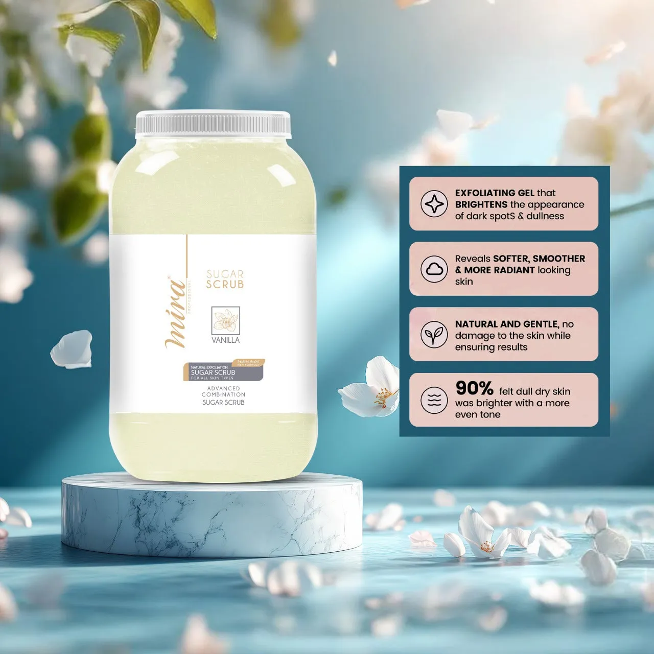 Foot & Body Sugar Scrub Vanilla 5Kg Mira
