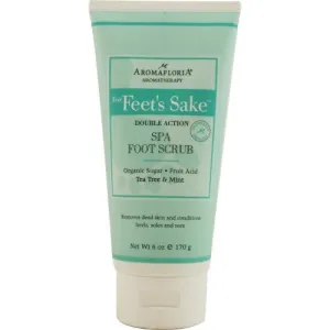 For Feet's Sake Double Action Spa Foot Scrub 6 Oz Blend Of Tea Tree And Mint By Aromafloria