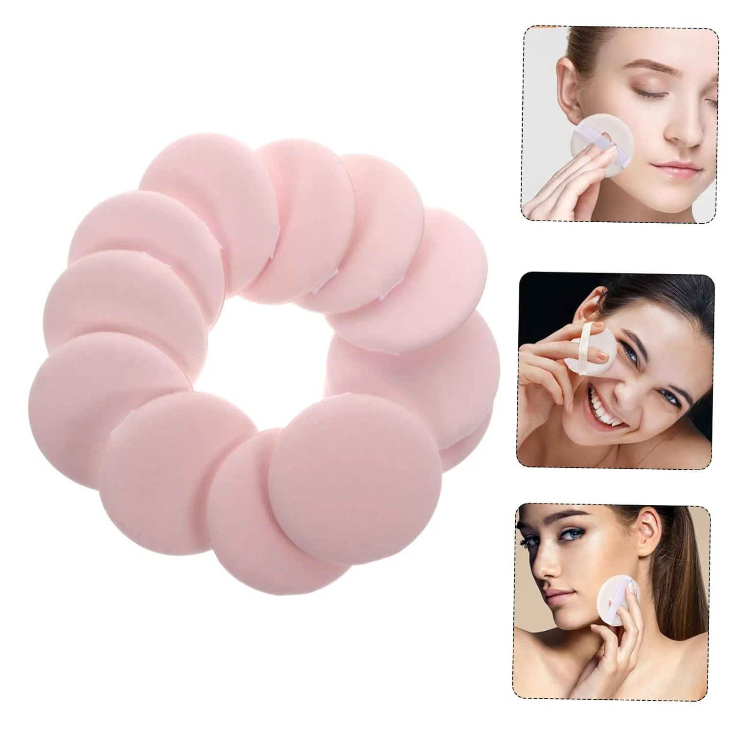 FRCOLOR 12pcs Wet and Dry Makeup Sponges for Foundation Concealer and Blush Skin-friendly Cosmetic Applicators for Daily Use