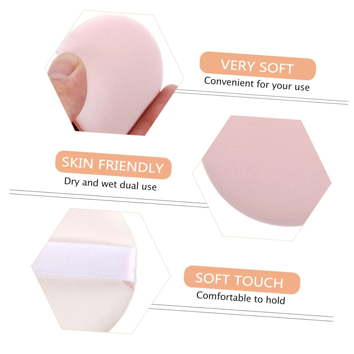 FRCOLOR 12pcs Wet and Dry Makeup Sponges for Foundation Concealer and Blush Skin-friendly Cosmetic Applicators for Daily Use
