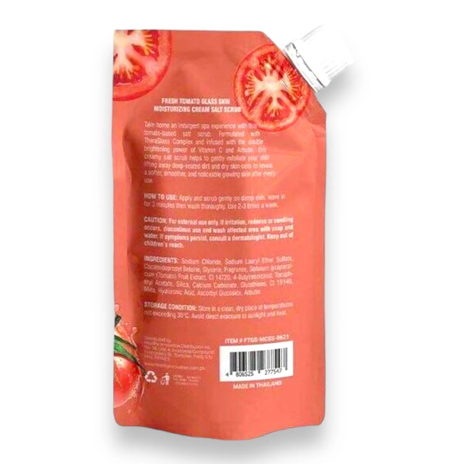 FRESH Skinlab Tomato Glass Skin Vitamin C   Arbutin Salt Scrub 300g