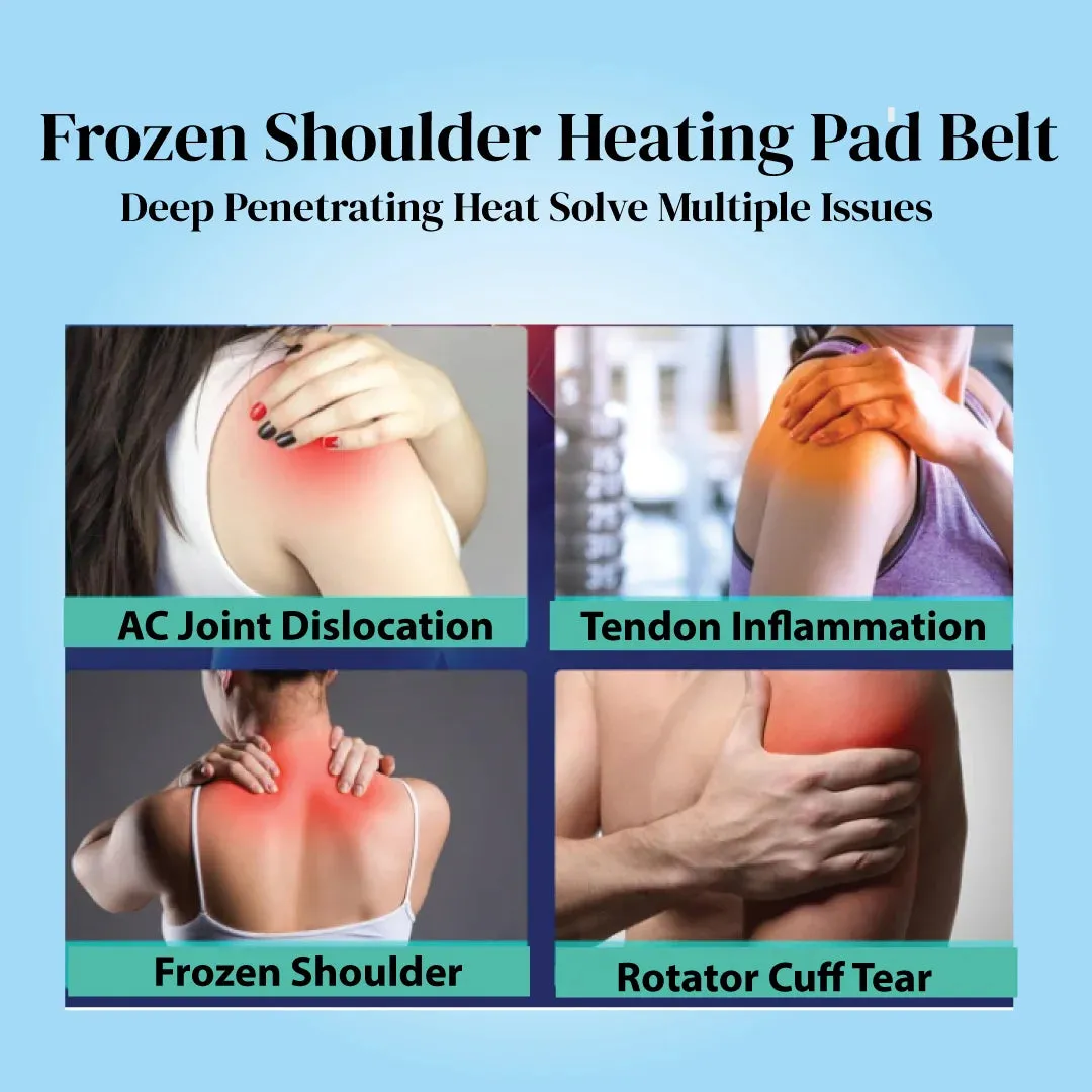 Frozen Shoulder Heating Pad Belt Orthopedic Electric Heat Therapy for Pain Relief (Free Size - Use on Either Shoulders) JSB H15