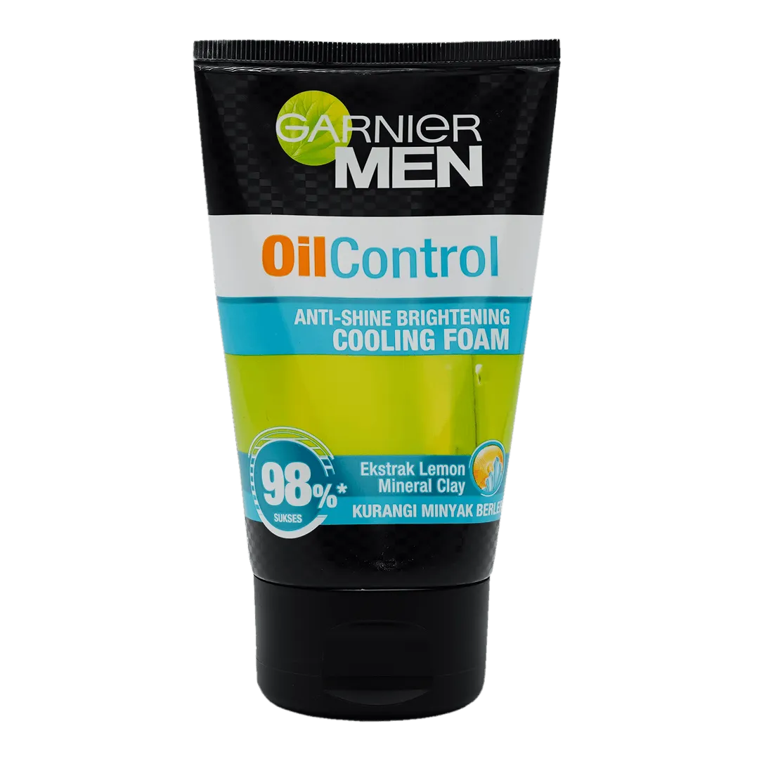 Garnier Face Wash Men MEN - ANTI SHINE BRIGHTENING - COOLING FOAM TUBE 100ml