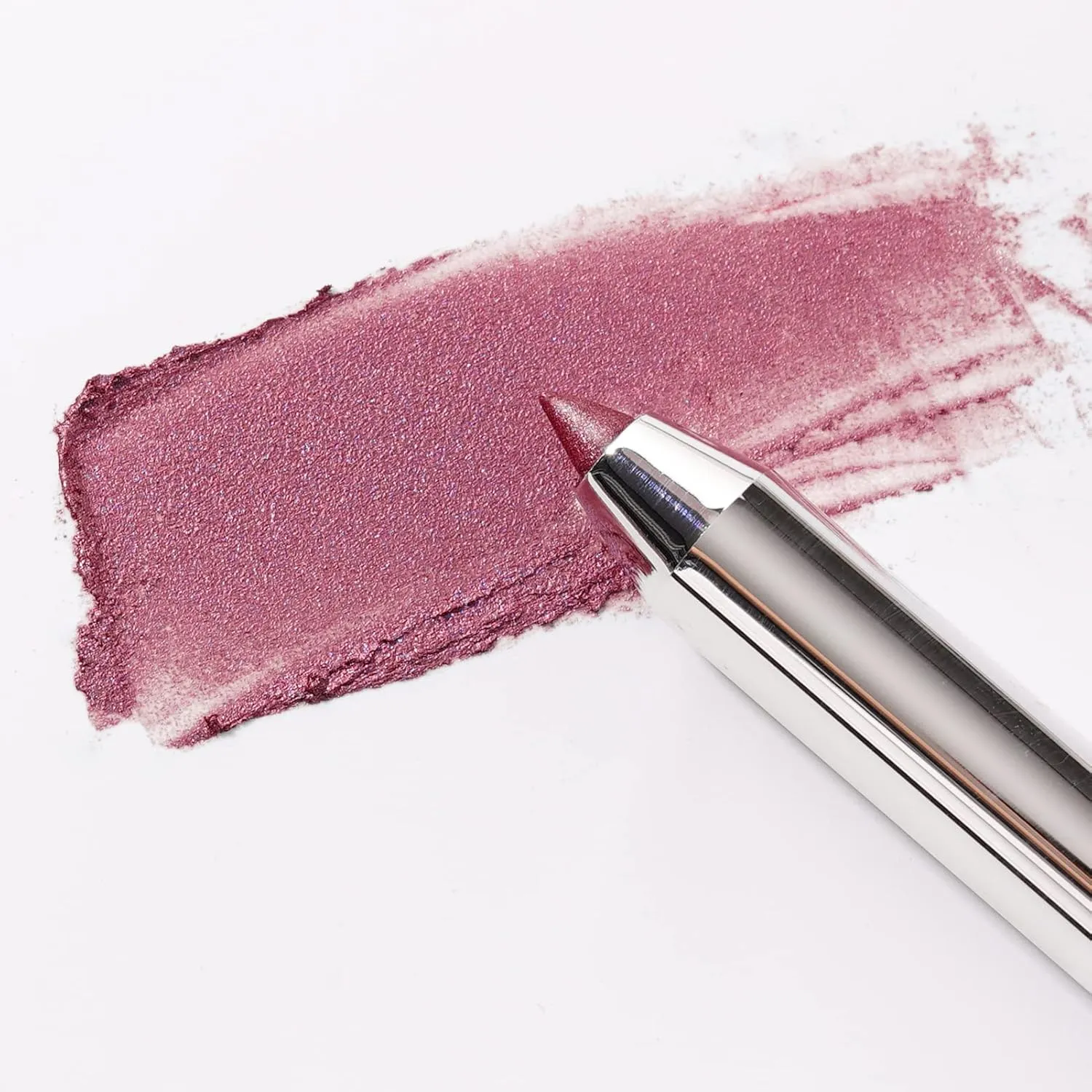 Gel Eyeliner Waterproof Smudgeproof, Retractable Eyeliner Gel with built-in sharpener, Colored Glitter Eyeliner, Highly Pigmented and Creamy, Scarlet