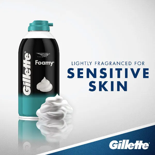 Gillette Foamy Sensitive Skin Shaving Foam, 11 oz