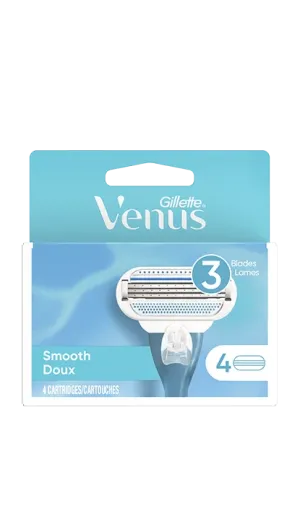 Gillette Venus Smooth Razor Refill Blades - 4 Refills