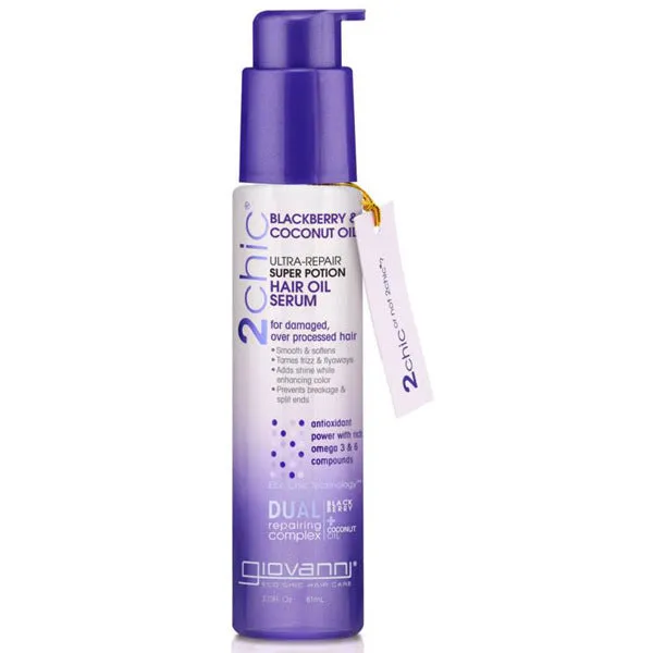 GIOVANNI - 2chic Blackberry & Coconut Milk Super Potion Hair Oil Serum - 2.75 fl. oz. (74 ml)