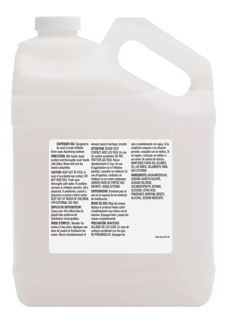 GoJo 1860-04 1 Gallon Refill Of Water Fall Fragrance Dye Free Lotion Soap - Quantity of 1