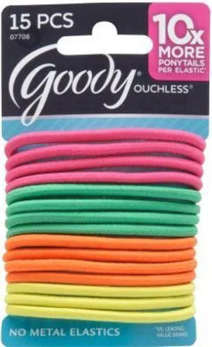 GOODY - Ouchless Elastics Citrus - 15 Pack