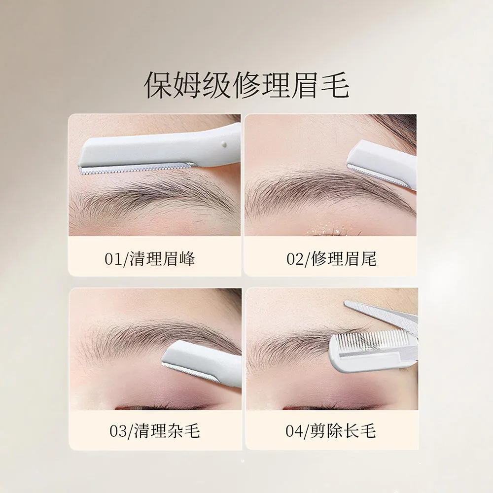 Goood Women's Safety Eyebrow Razors - Short and Long Handle