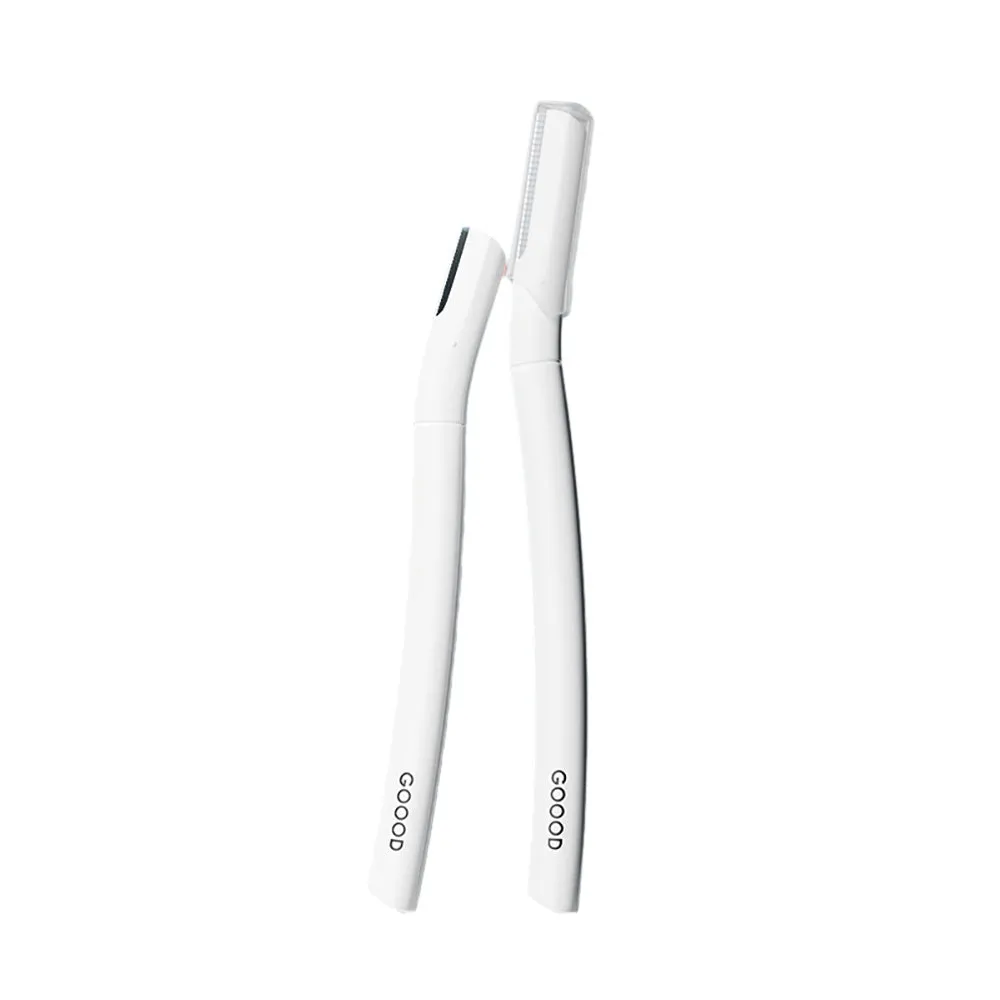 Goood Women's Safety Eyebrow Razors - Short and Long Handle